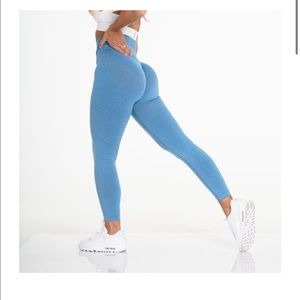 Sky Blue NV Seamless Leggings no contour